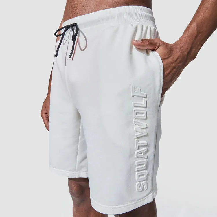 SQUATWOLF Men's Graphic Wordmark Jogger Shorts