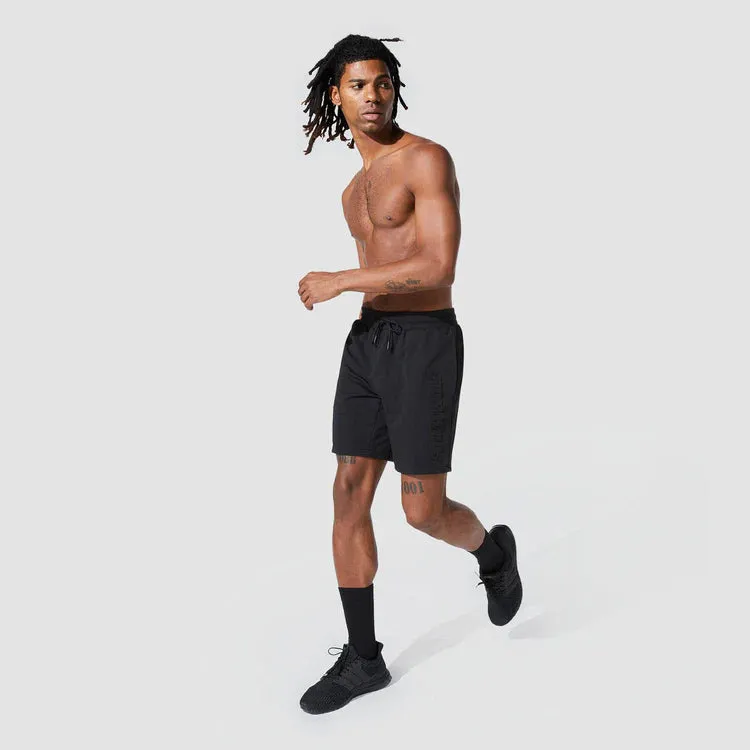 SQUATWOLF Men's Graphic Wordmark Jogger Shorts
