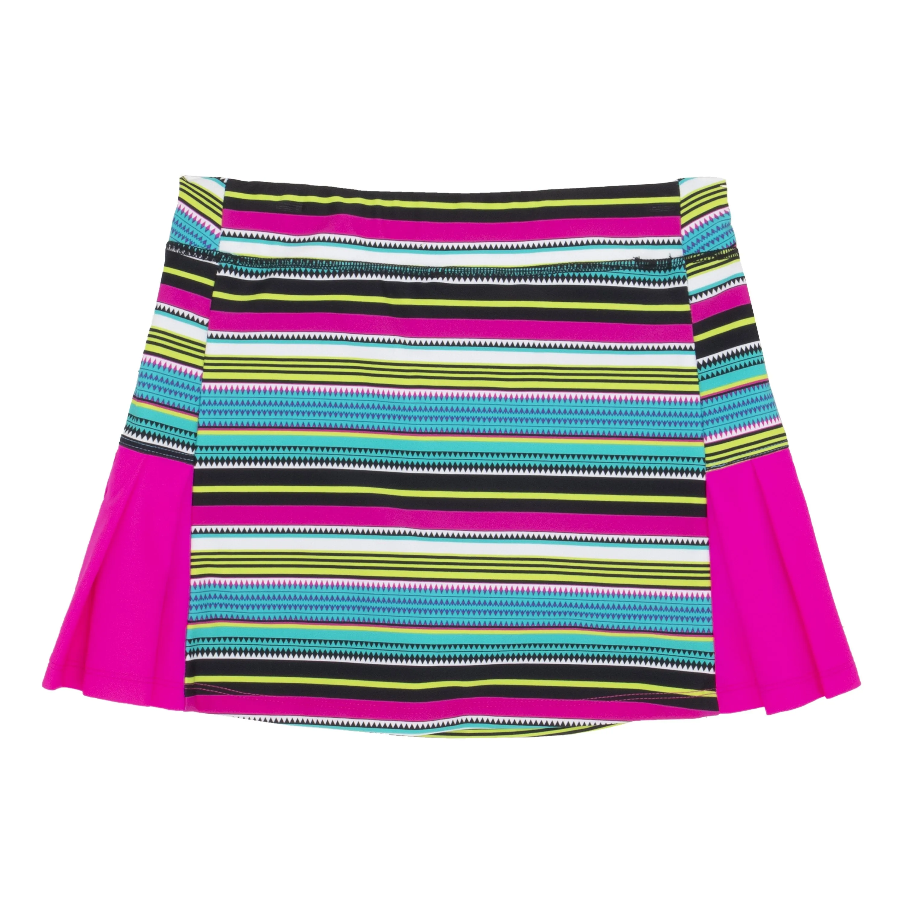 Stripe Side Pleated Skort