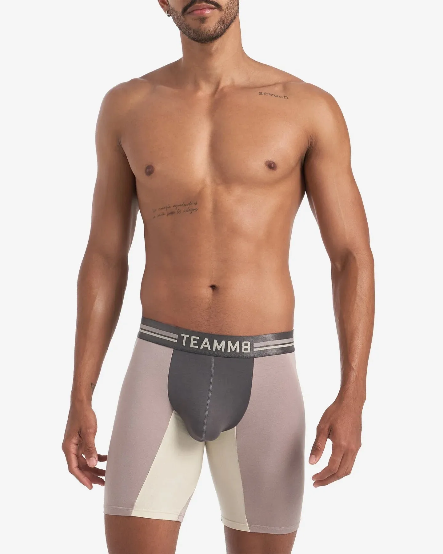 Teamm8 Bamboo Sports boxer modal mink grey