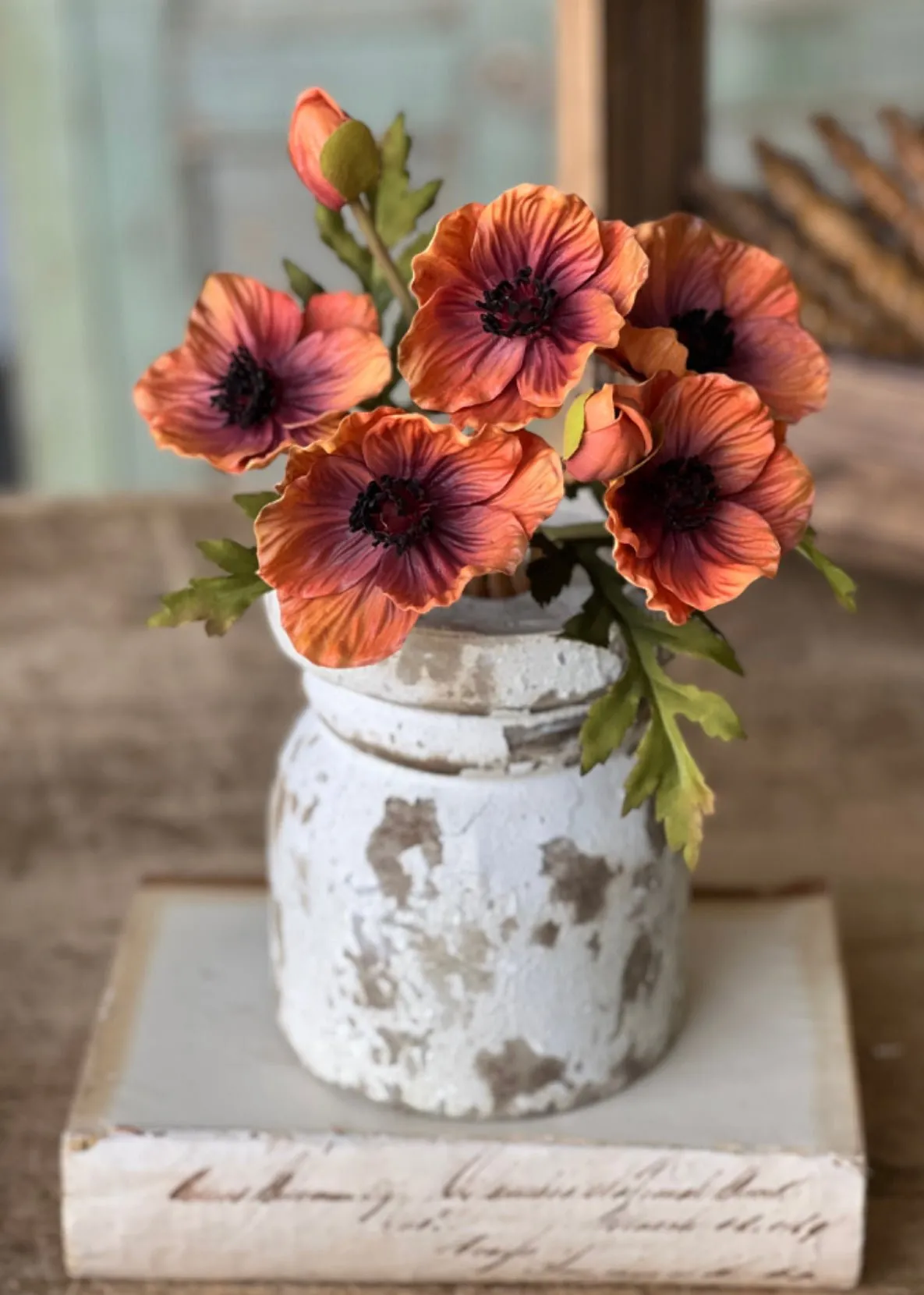 Terracotta poppies bundle - real touch