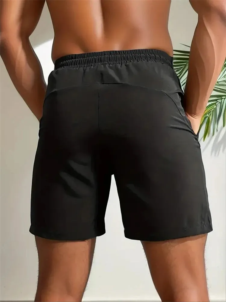UETEEY Summer Shorts Men Gym Sport Running Squat Fitness