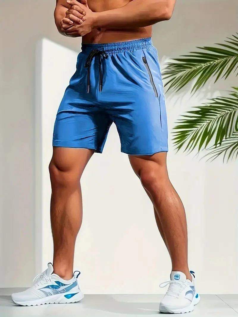 UETEEY Summer Shorts Men Gym Sport Running Squat Fitness