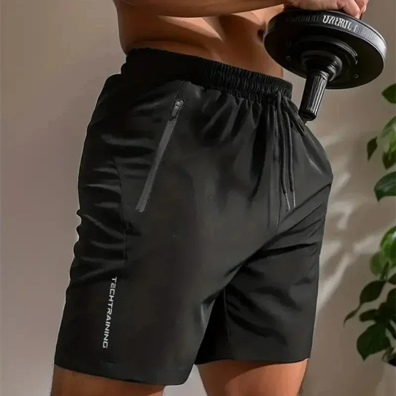 UETEEY Summer Shorts Men Gym Sport Running Squat Fitness
