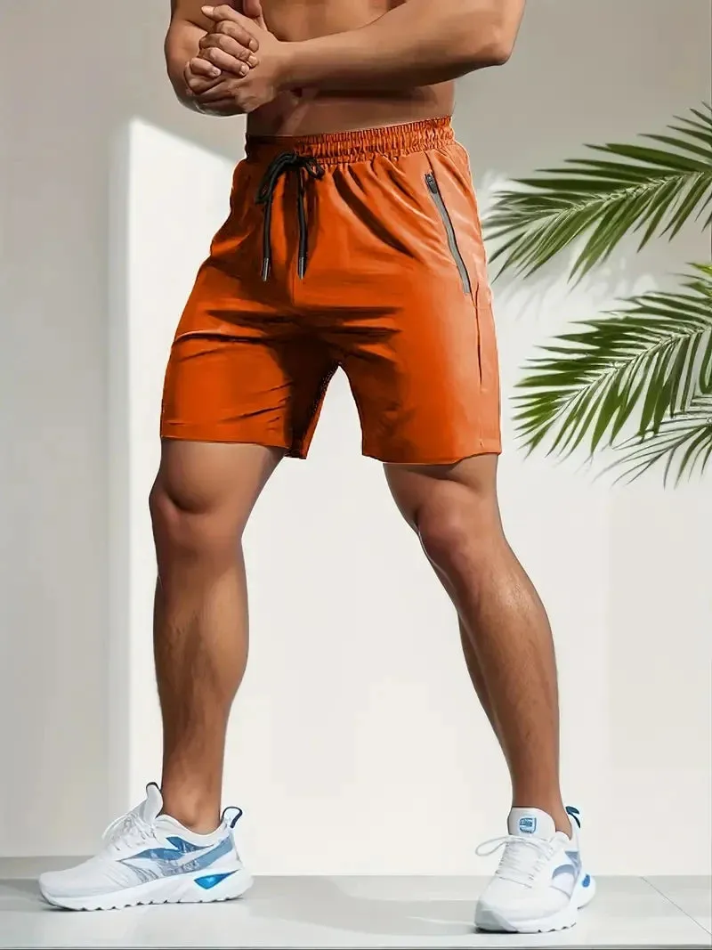 UETEEY Summer Shorts Men Gym Sport Running Squat Fitness