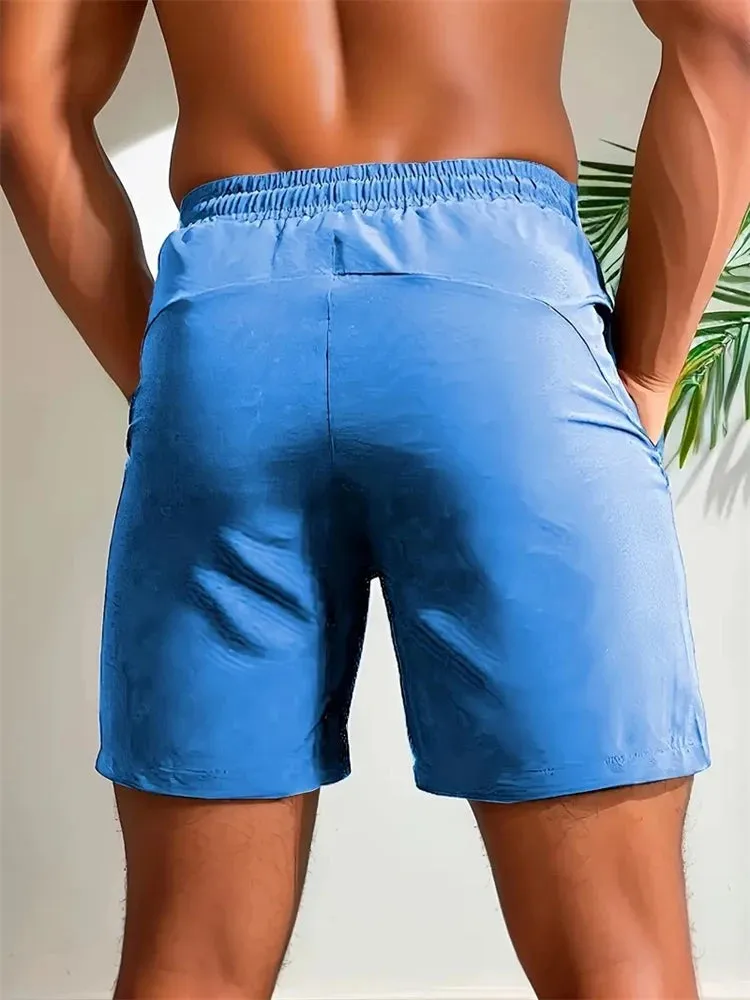 UETEEY Summer Shorts Men Gym Sport Running Squat Fitness