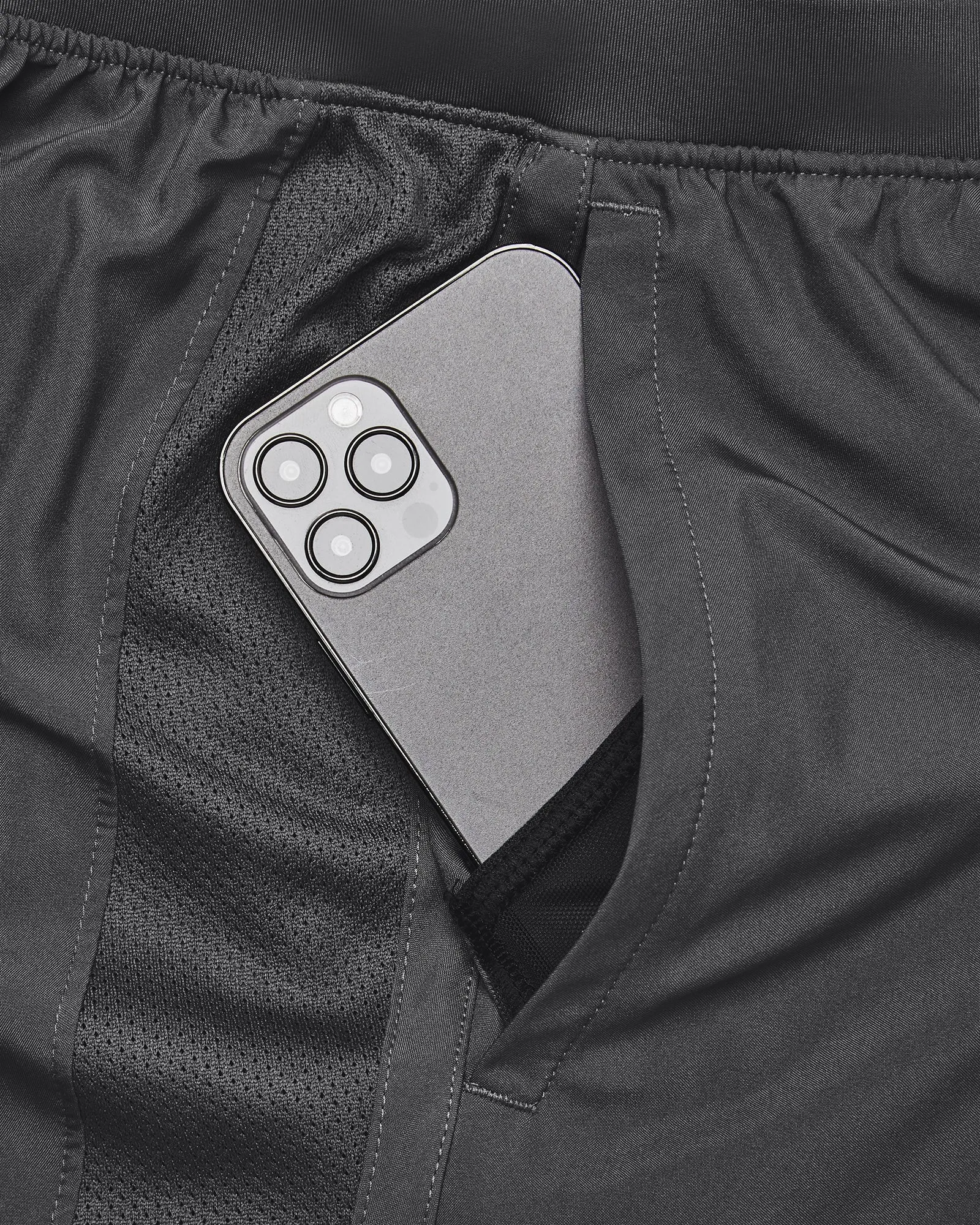 Under Armour Launch 2 In 1 Mens Running Shorts - Grey