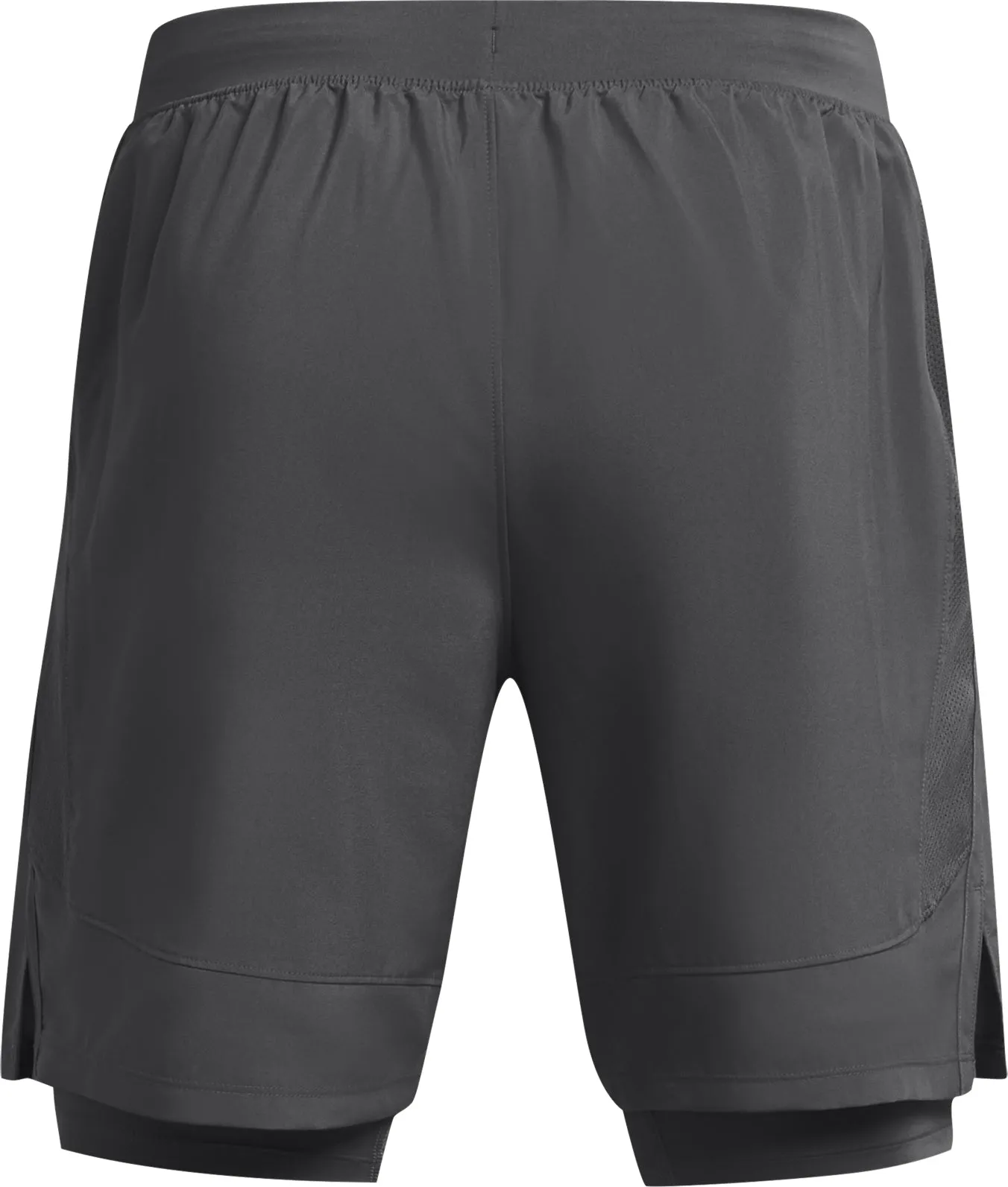 Under Armour Launch 2 In 1 Mens Running Shorts - Grey