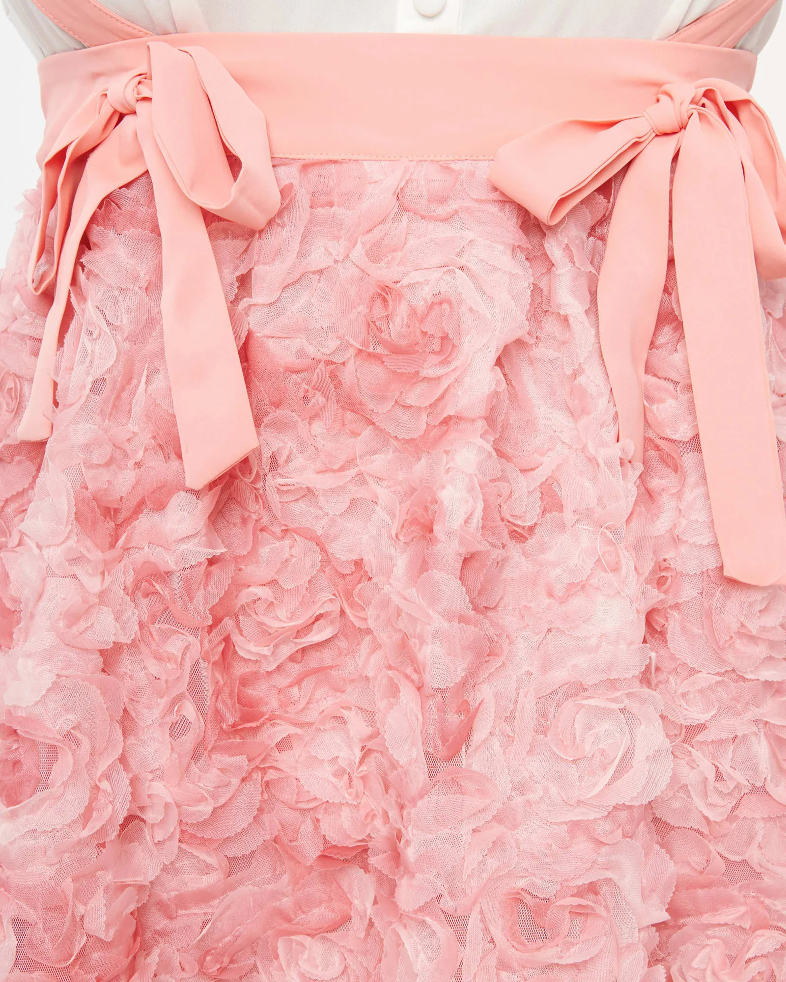 Unique Vintage Pink Rosette Suspender Ballerina Skirt | Pink Rosette