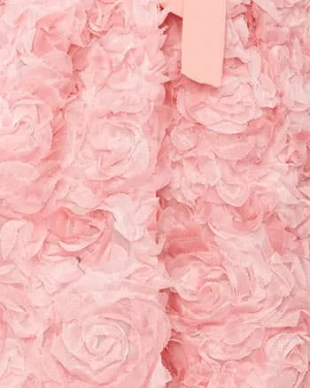 Unique Vintage Pink Rosette Suspender Ballerina Skirt | Pink Rosette