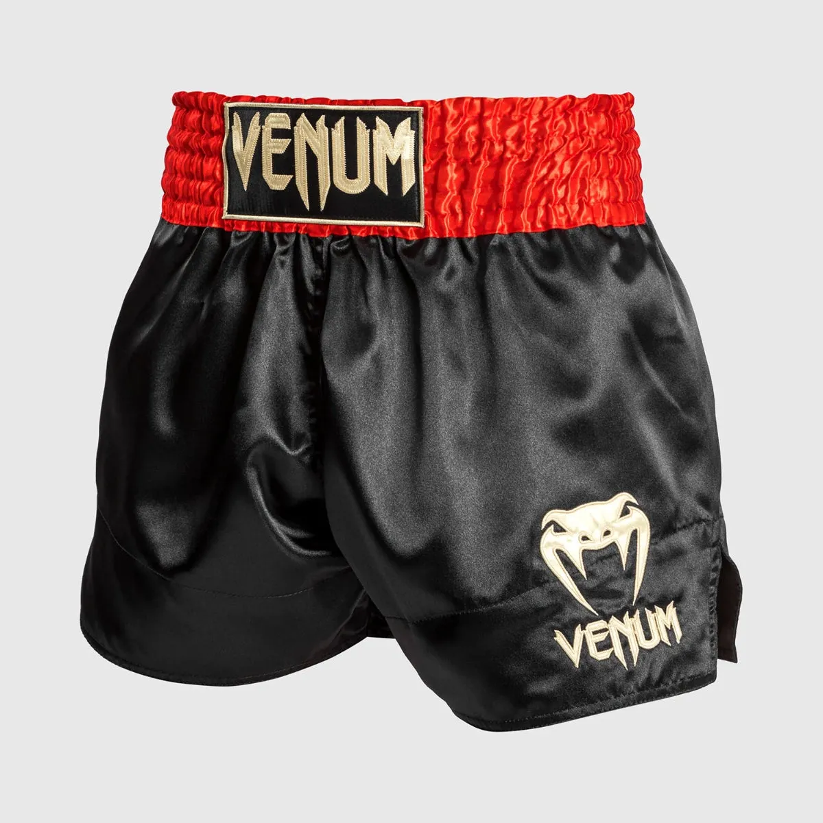 Venum Classic Muay Thai Shorts Red/Black/Gold