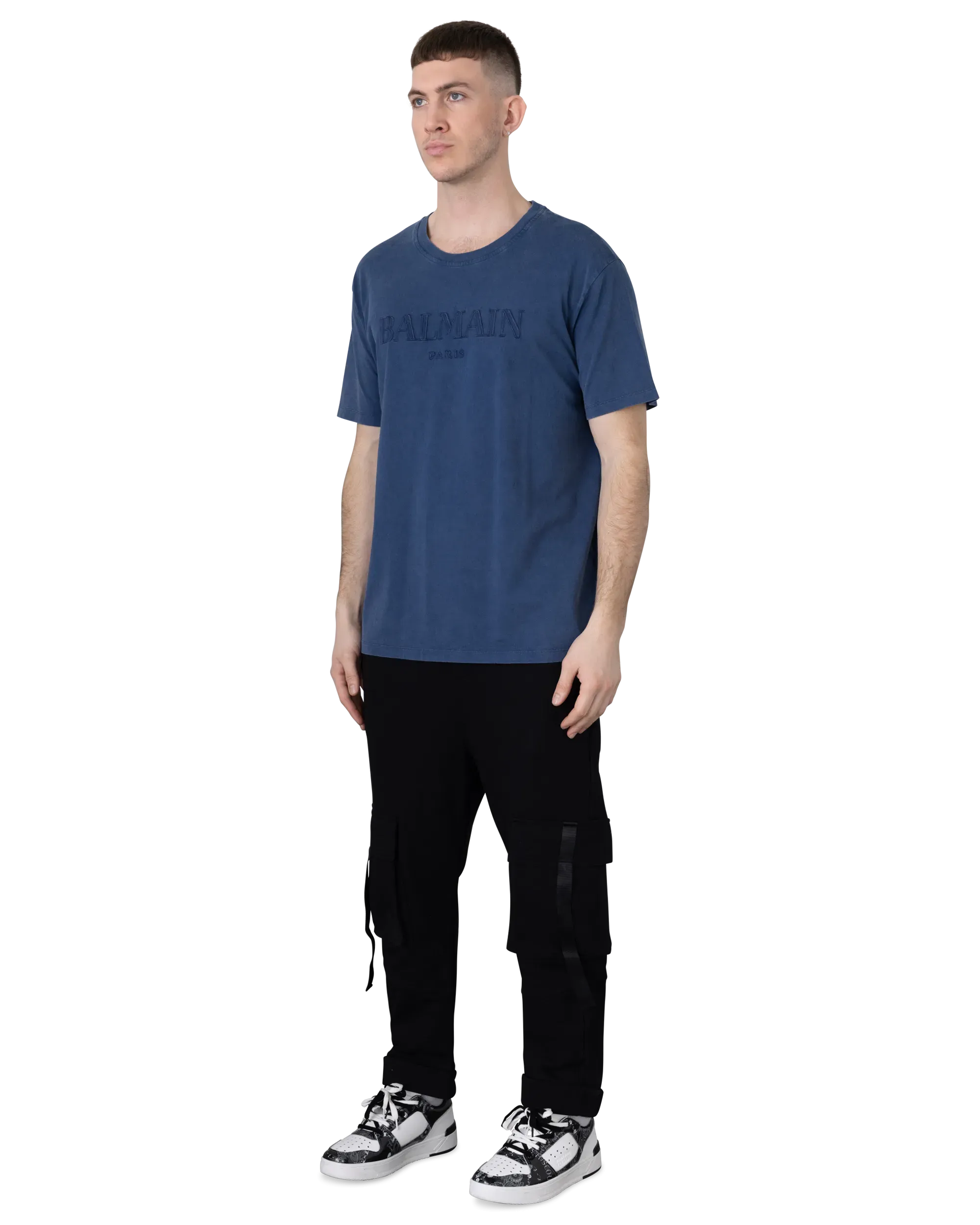 Vintage Balmain Embroidered Loose T-Shirt