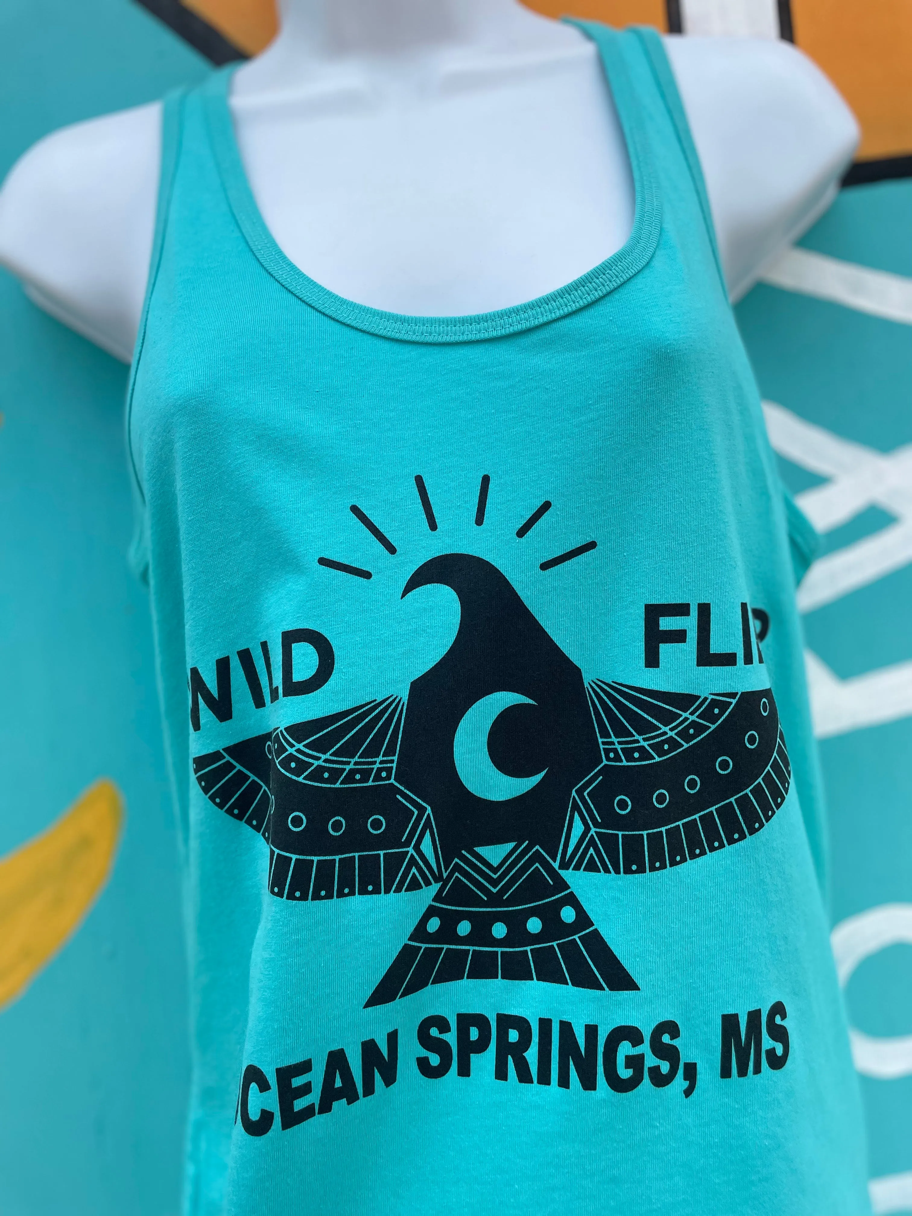 Wild Flier Totem Logo Women’s Racerback Tanks