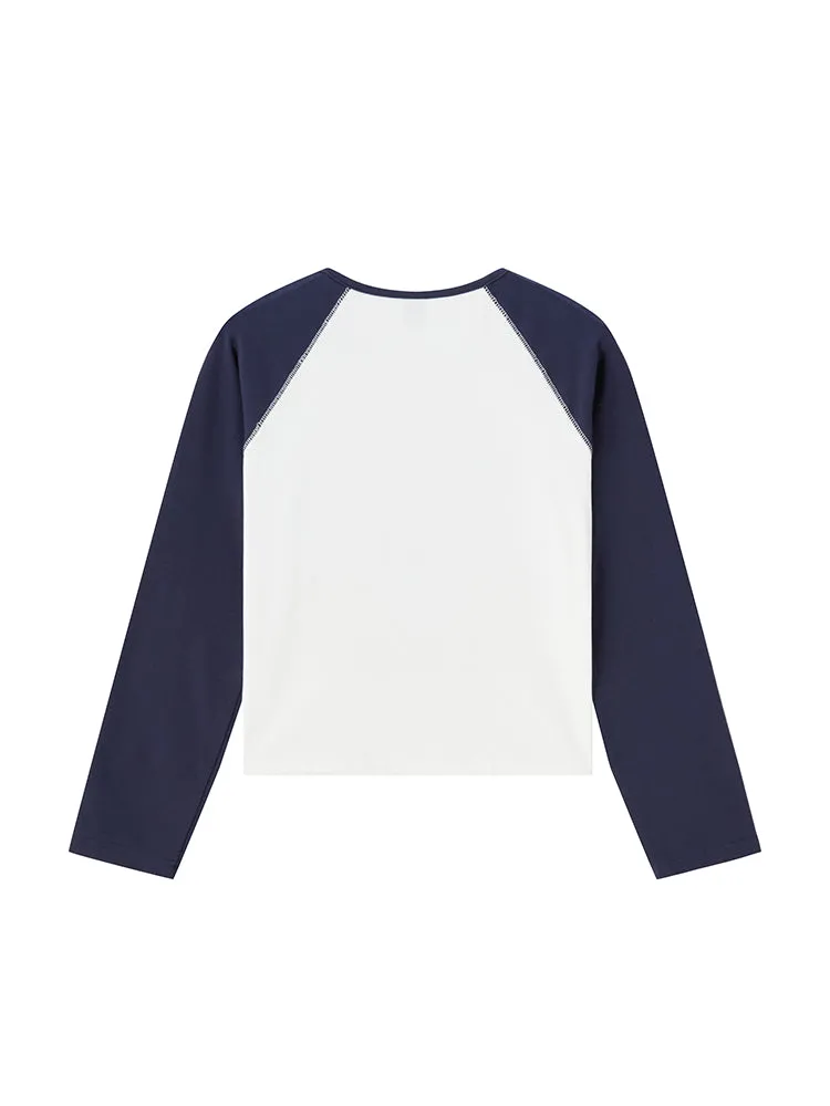Women’s Monogram Fitted Long-Sleeve T-Shirt