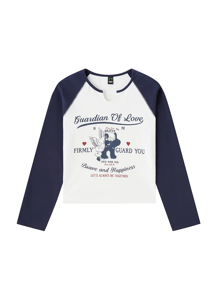 Women’s Monogram Fitted Long-Sleeve T-Shirt