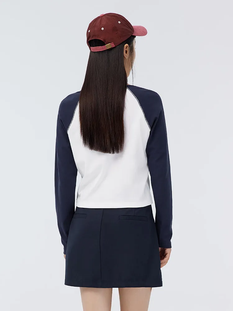 Women’s Monogram Fitted Long-Sleeve T-Shirt