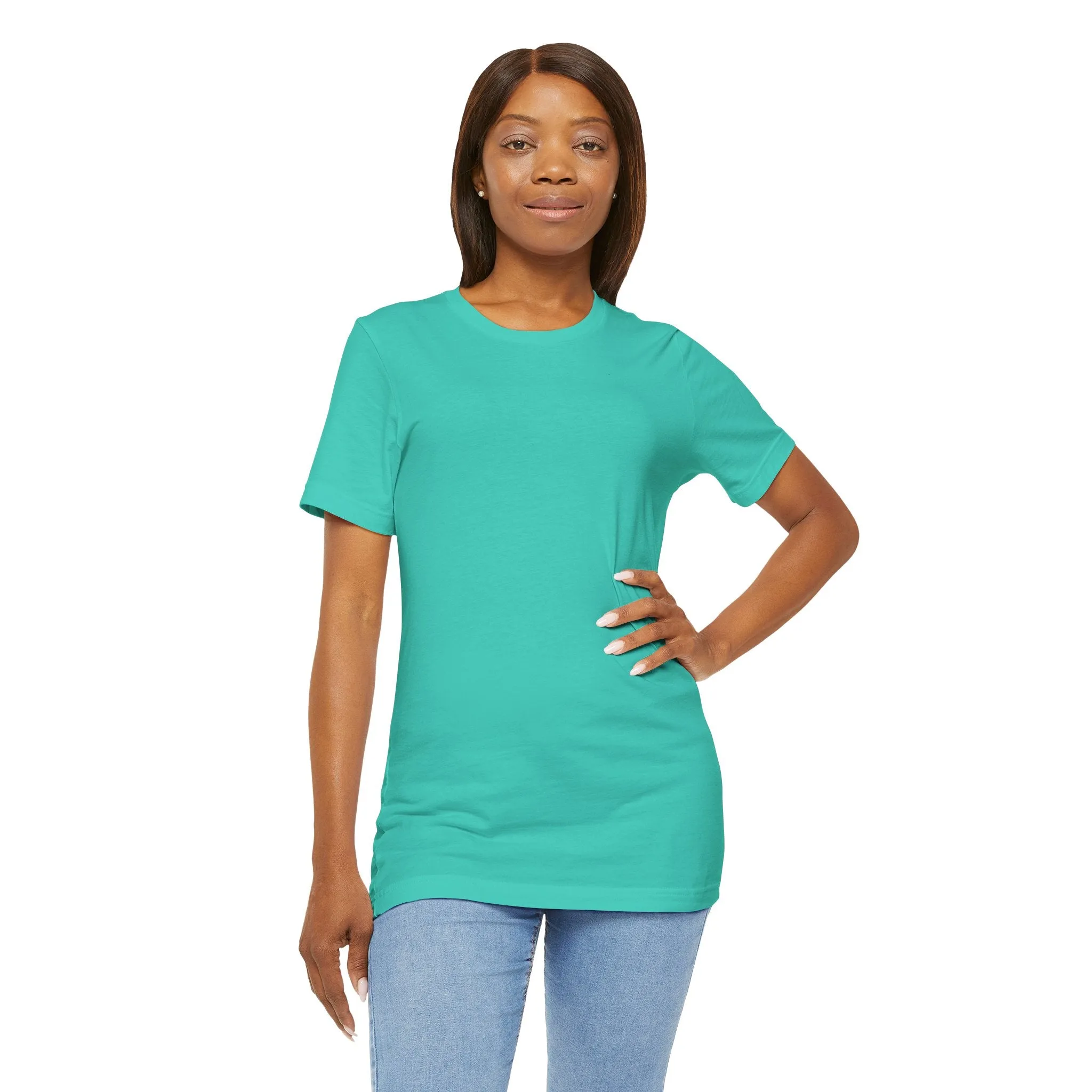 Womens Teal T Shirts Premium Casual Short Sleeve Shirts Oversized Tops
