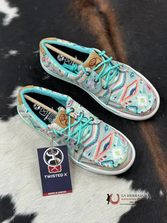 ZAPATOS WOMENS HOOEY LOPERS C TOW TWISTED X LIGHT BLUE MULTI