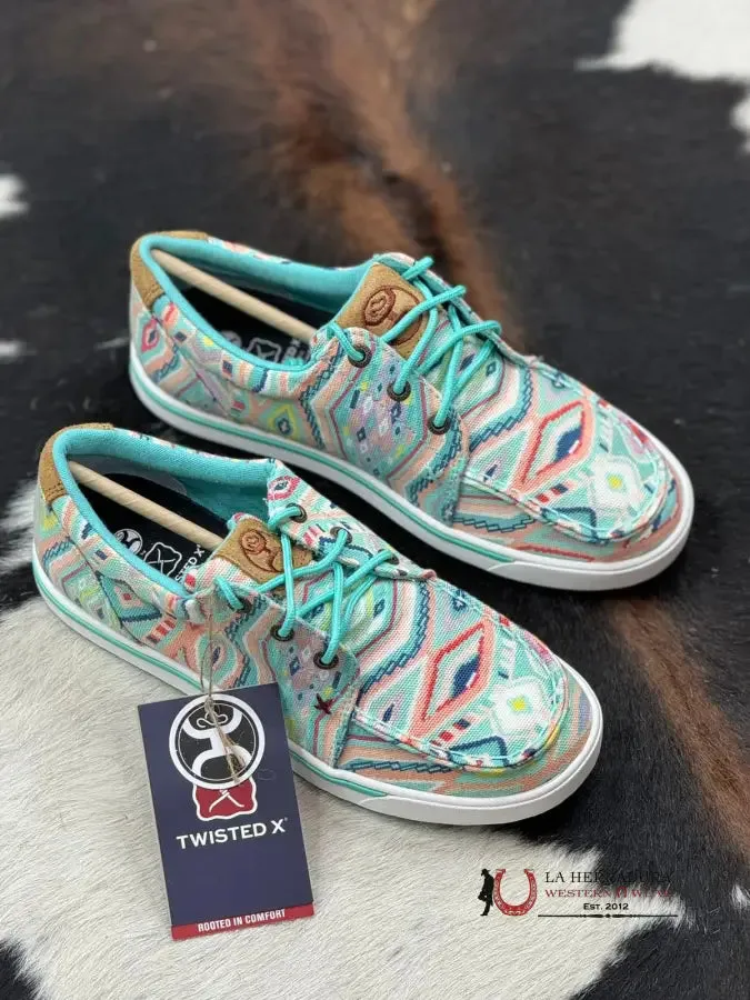 ZAPATOS WOMENS HOOEY LOPERS C TOW TWISTED X LIGHT BLUE MULTI
